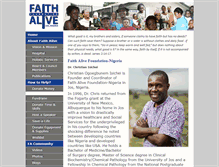 Tablet Screenshot of faithalivenigeria.org